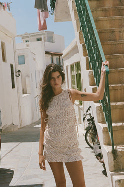 Remie Dress | Cream Polka Dot