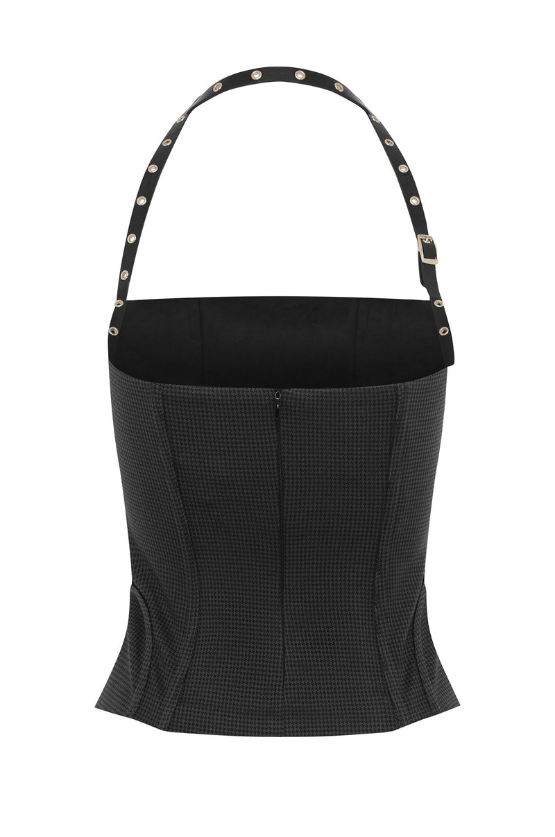 Iris Top | Black Check